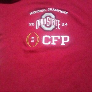 Vantage Apparel NCAA Mens 2024 Cfp National Champs Ohio State Buckeyes Polo